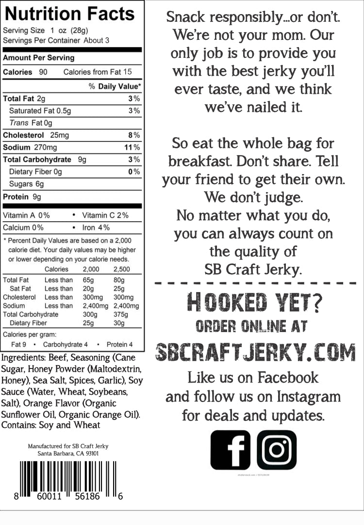 Orange Honey Teriyaki | 2.8oz